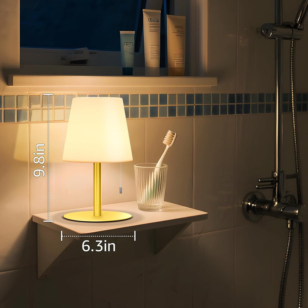 uuffoo Shower Lamp Rechargeable Cordless Light Waterproof for Bathroom Spa