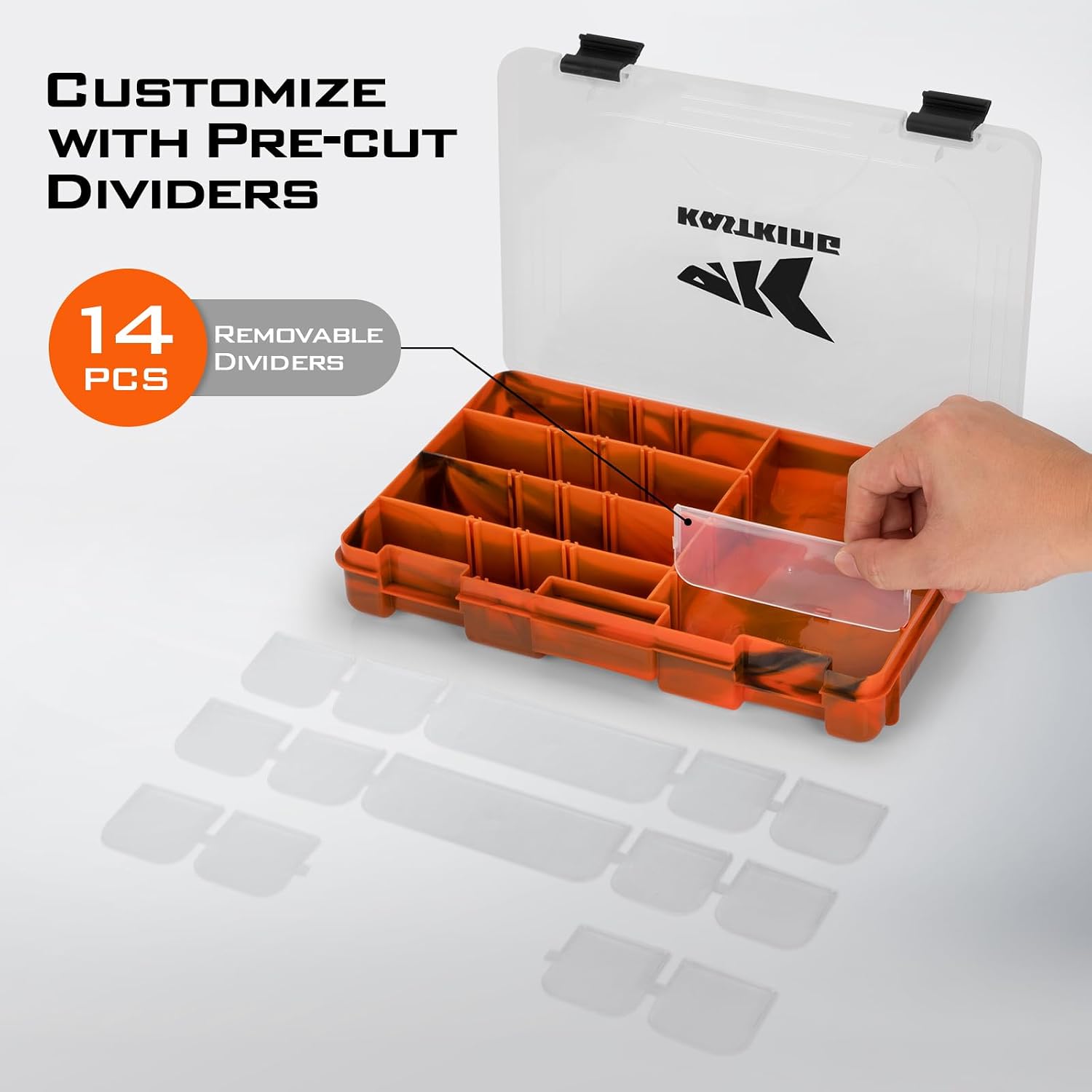 KastKing Utility Tackle Boxes, 3600 and 3700 Fishing Tackle Trays