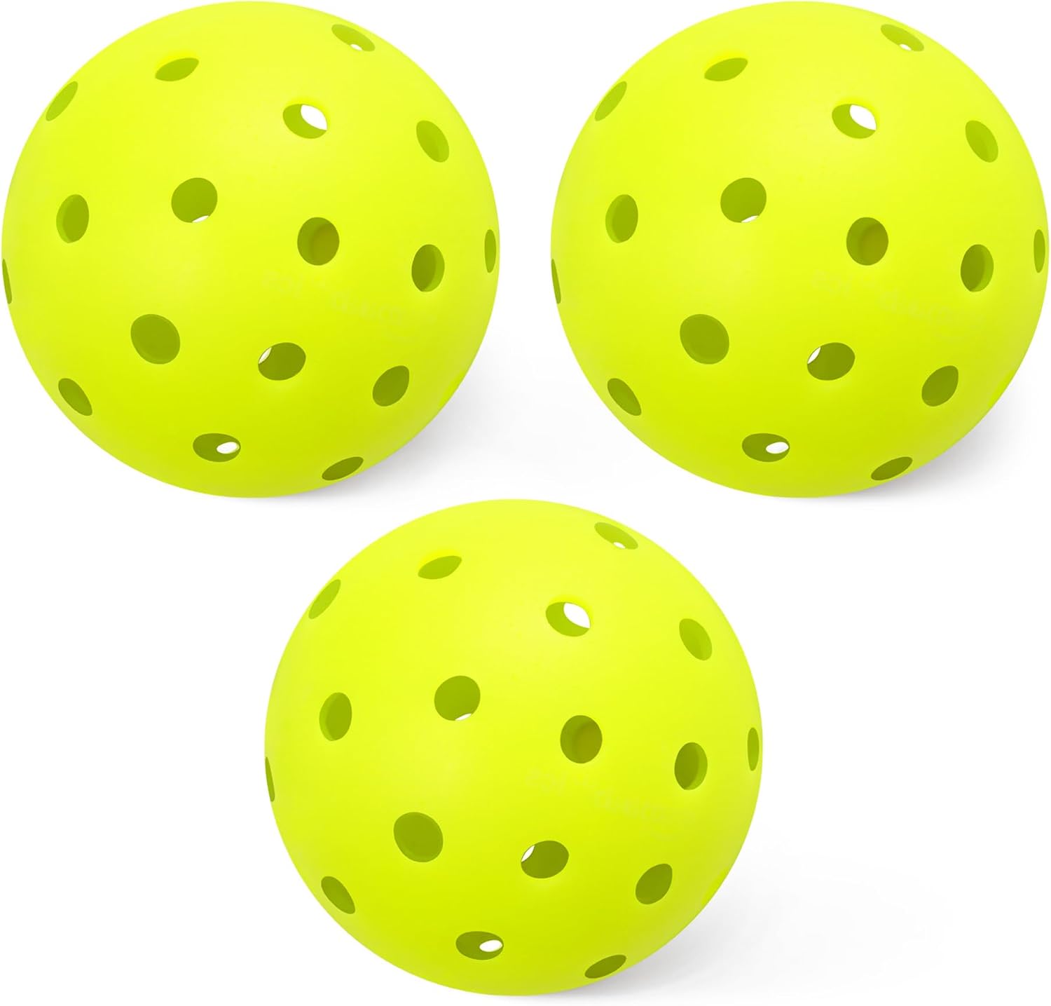 Amazon Basics Outdoor Pickleball Balls, USAPA Approved for Tournament Play, Durable Construction with Balanced and Consistent Performance, 40-Hole Design, Yellow