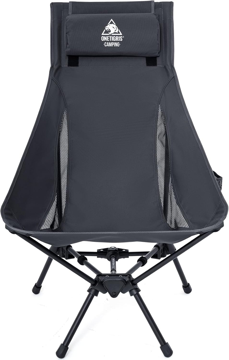 ONETIGRIS Tigerblade High Back Camping Chair with Pillow Design, Comfortable Widened Seat Folding Chair