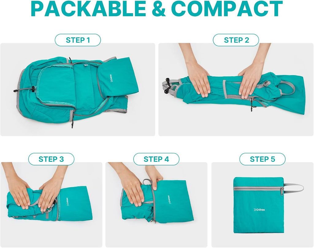 G4Free 20L Lightweight Packable Hiking Backpack for Women Men