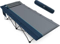 Timber Ridge 31.8" W Extra Wide Heavy Duty Camping Cot for Adult, Easy Set Up Oversized Sleeping Cot with Carry Bag for Camping, Travel and Outdoors, Support up to 450lbs