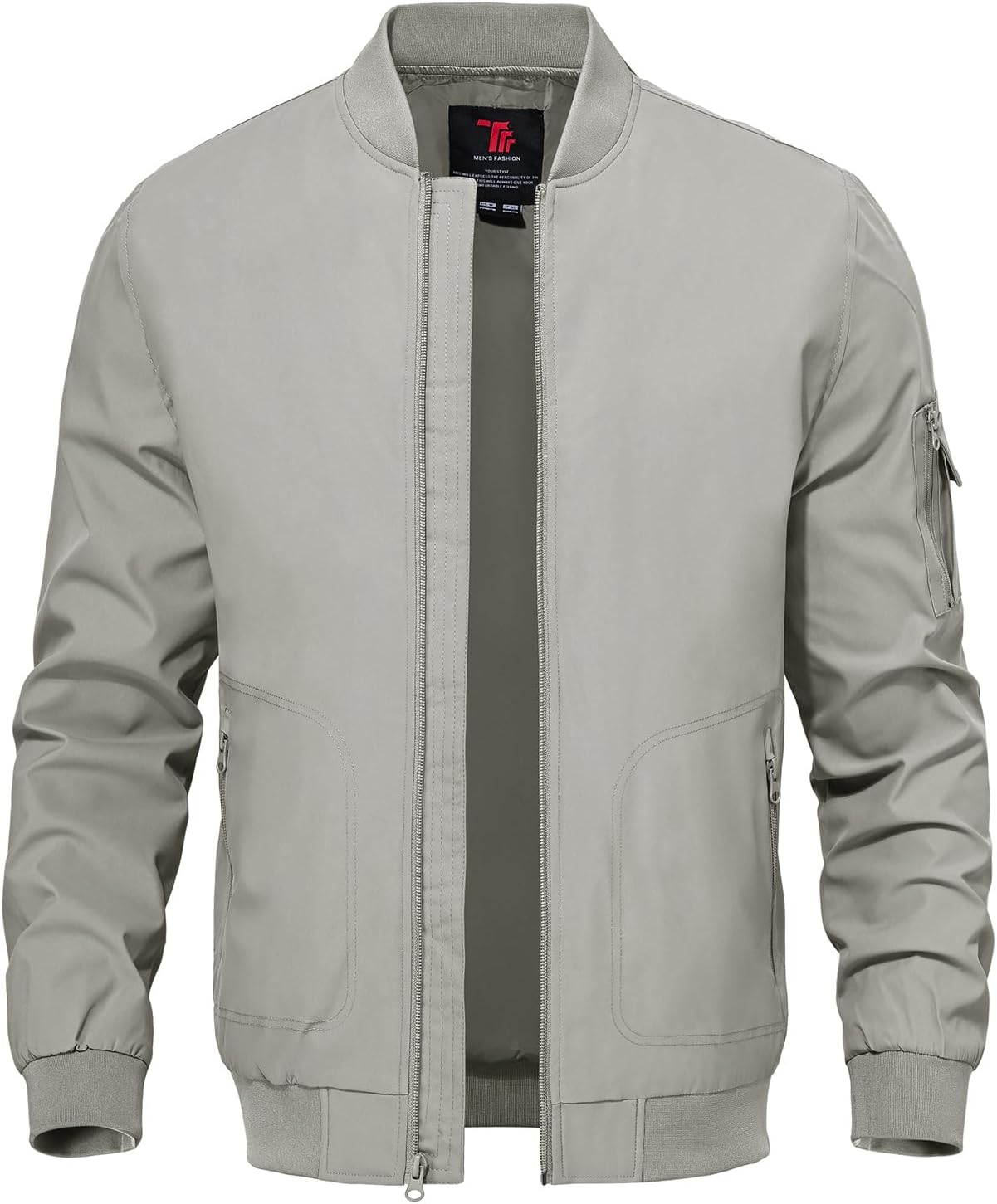 TBMPOY Men's Lightweight Jackets Casual Dress Golf Bomber Windbreaker Fall