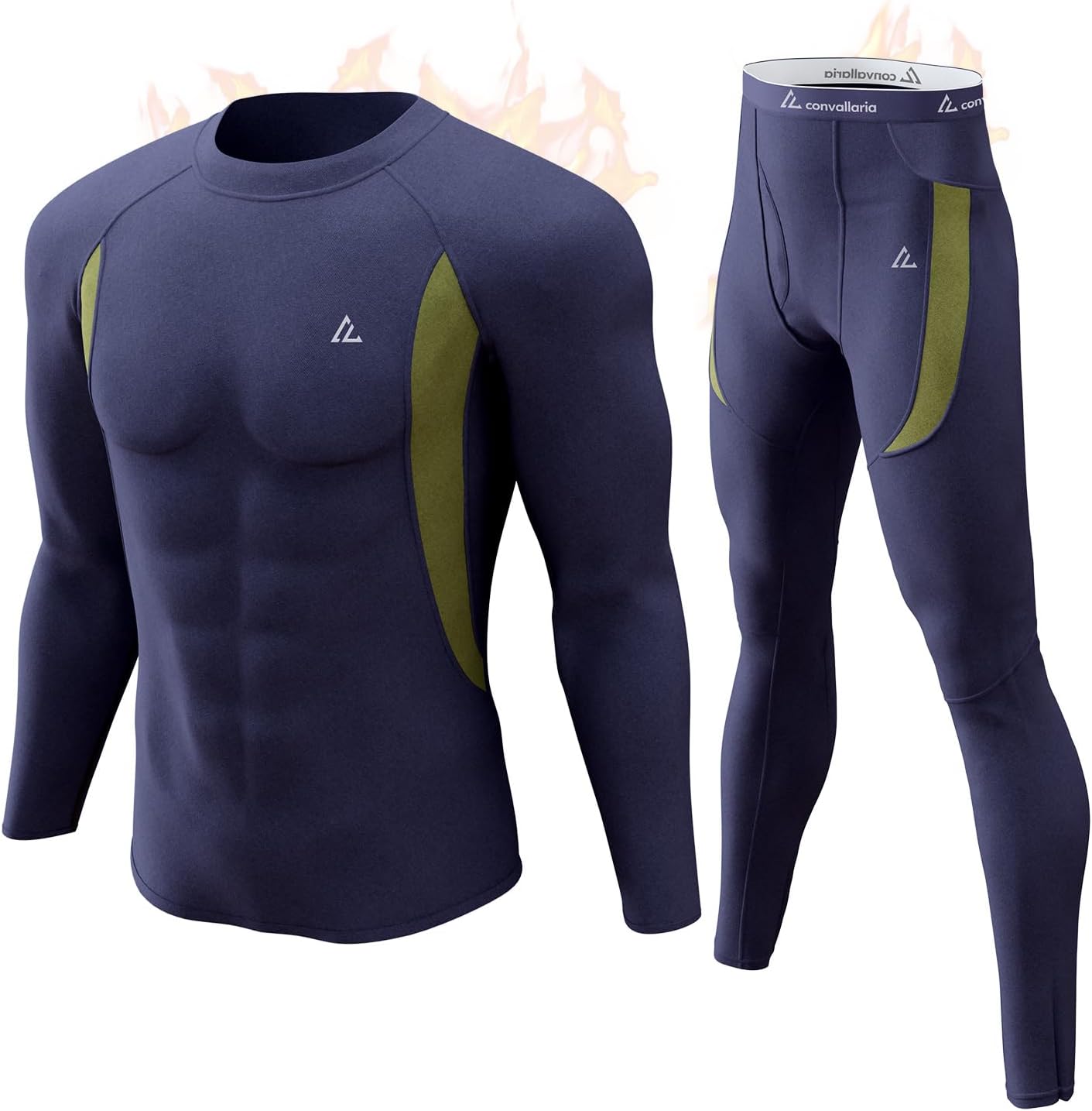 Mens Thermal Underwear Long Johns Set Cold Weather Hunting Base Layer