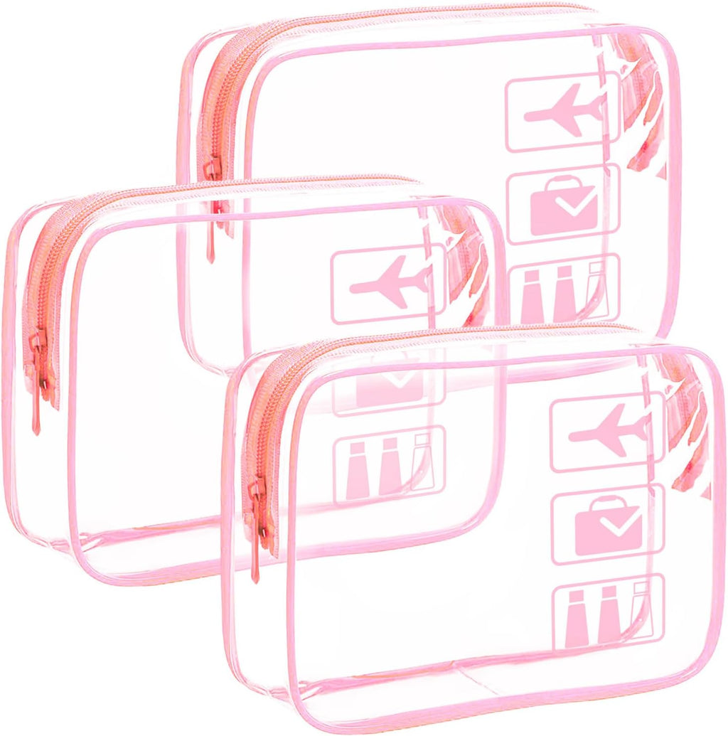 Clear Makeup Bags TSA Approved Toiletry Bag-6Pack