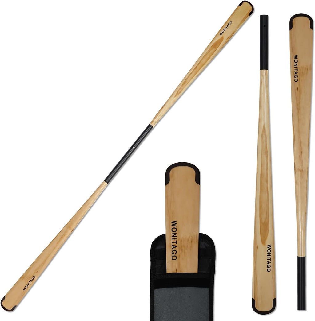Wood Greenland Paddle, Traditional Wooden Kayak Paddle