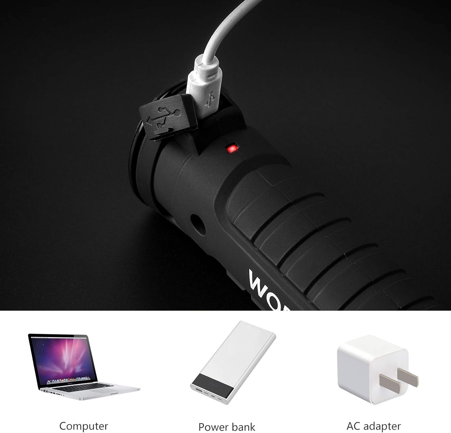 Lmaytech Tool Gifts for Men 2Pack Rechargeable LED Work Lights with Magnetic Base, 360° Rotation,Versatile Lighting for Repairs, Outdoors, Mens Gifts