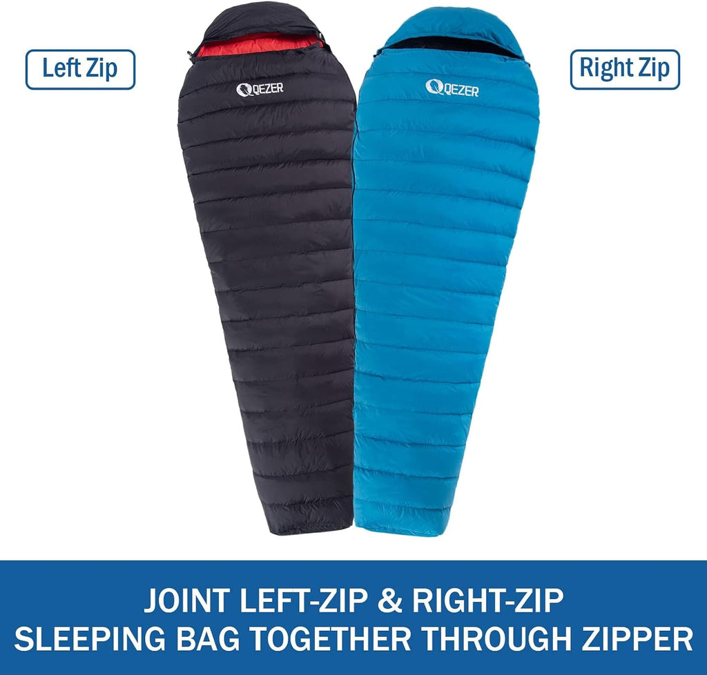 Ultralight Down Sleeping Bag for Adults, 600 Fill Power Backpacking