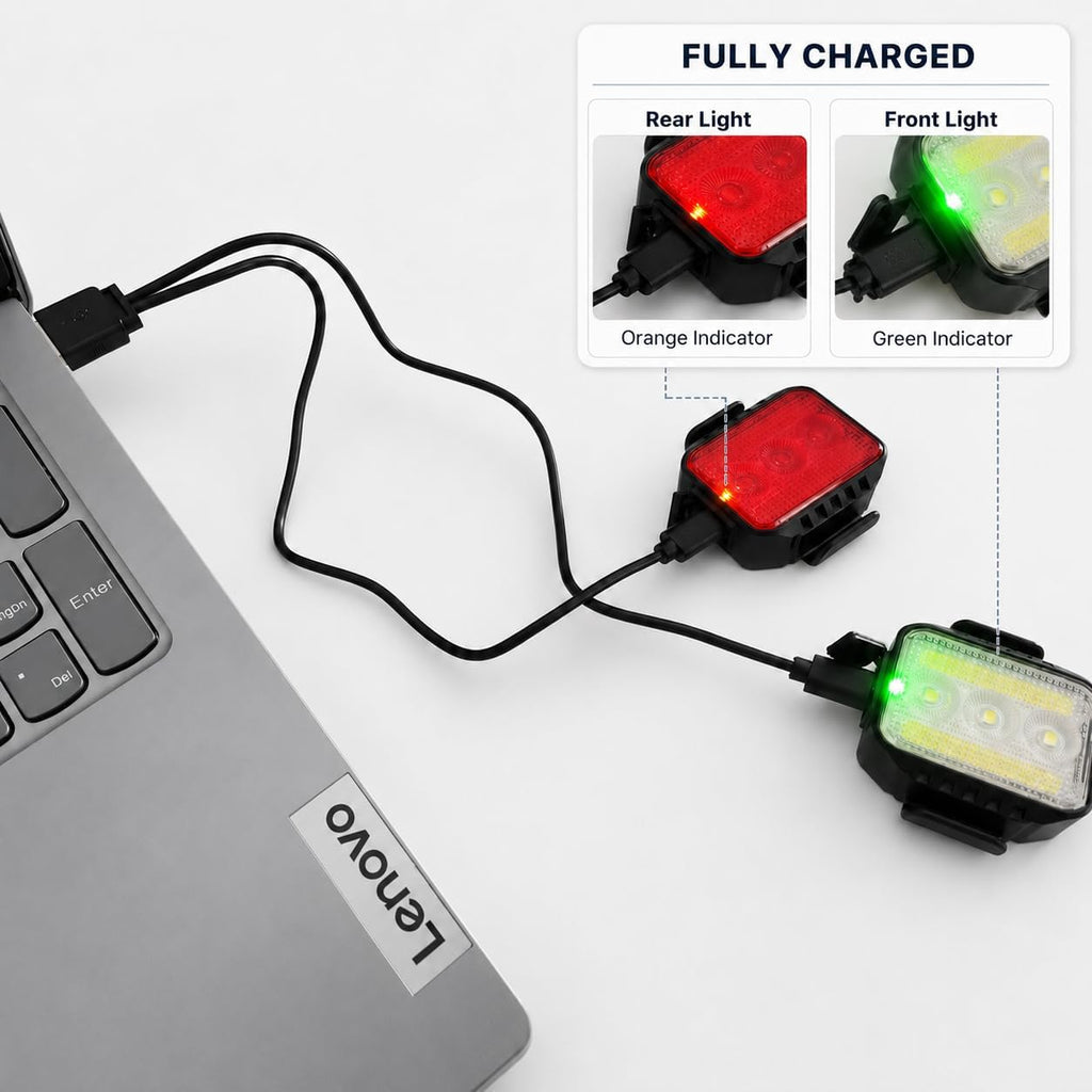 Bike Lights Front and Back Set for Night Riding,Rear Bicycle Light