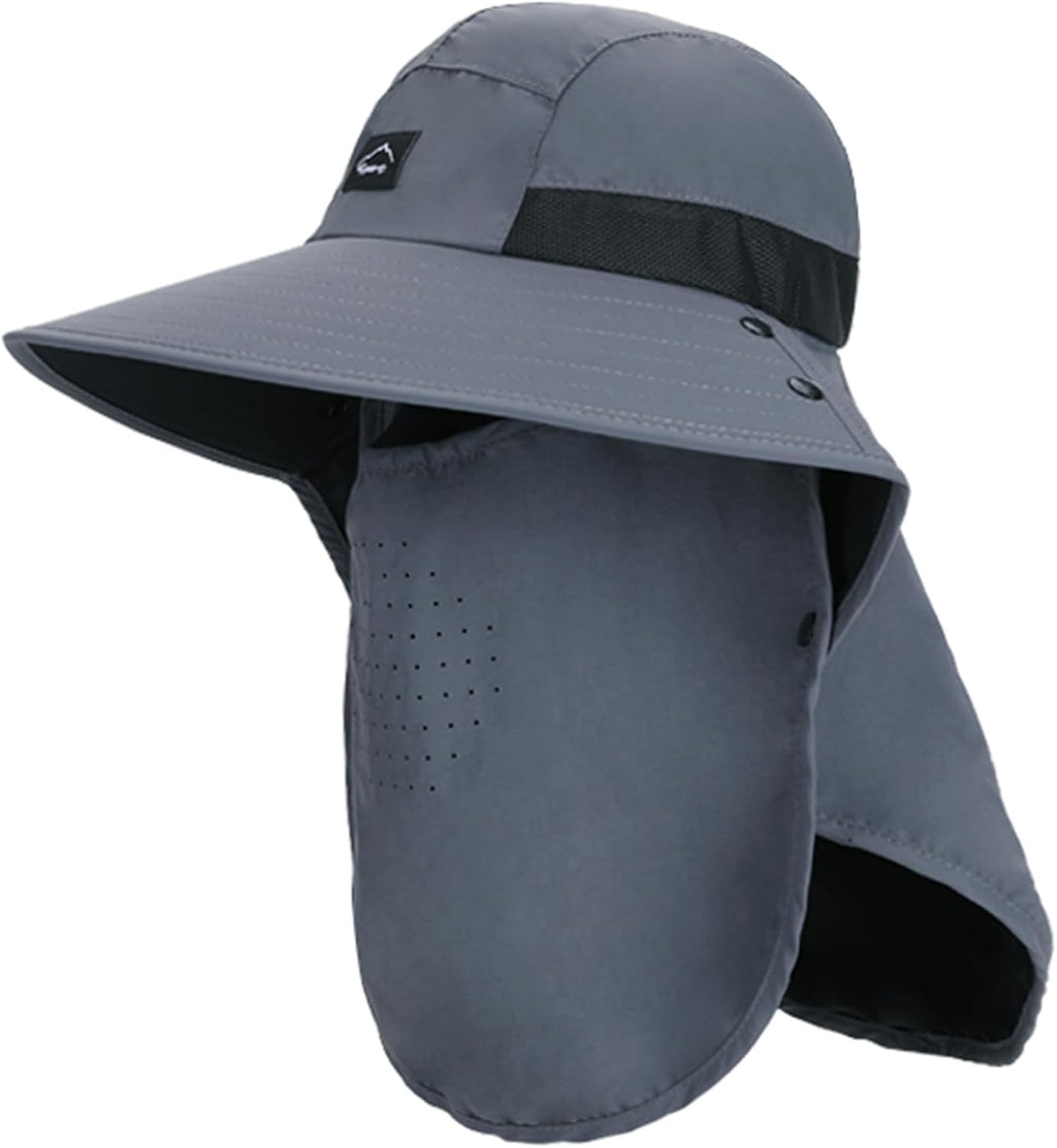 Rosoz Outdoor Sun Hat for Men Women, UPF 50+Fishing Hat with Neck Flap