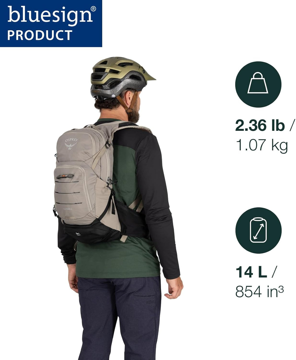 Osprey Raptor 14L Men's Mountain Biking Backpack with Hydraulics Reservoir
