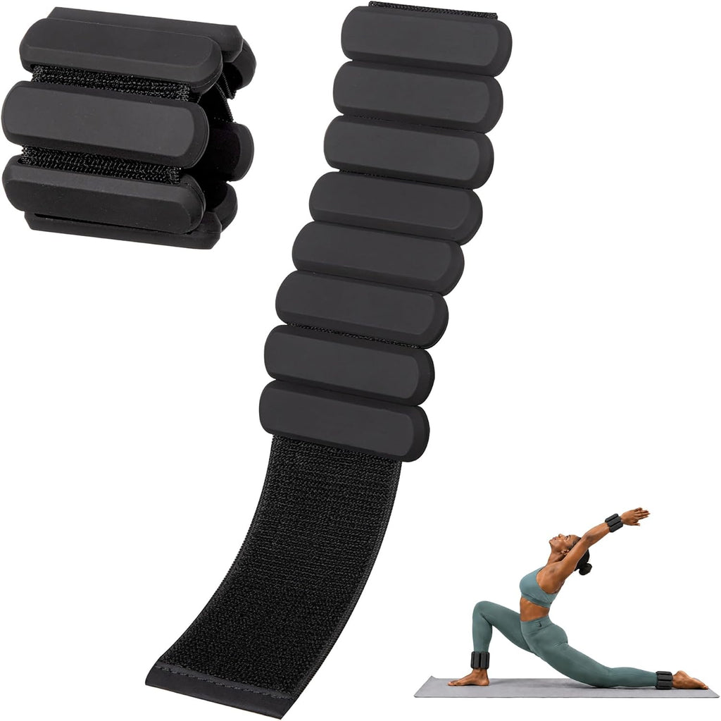 Adjustable Ankle Weights,Wrist Weights for Women & Men,Set of 2 (1Lb Each),Perfect for Walking,Running,Yoga,Pilates,Gym,Strength Training. Weighted wristbands are designed for home gym workouts