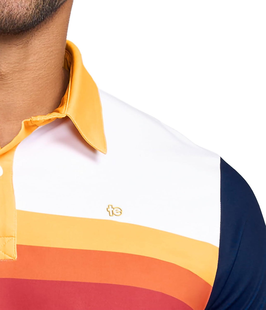 Tipsy Elves Men's Performance Golf Polo Shirt - Funny Novelty Golf Gift
