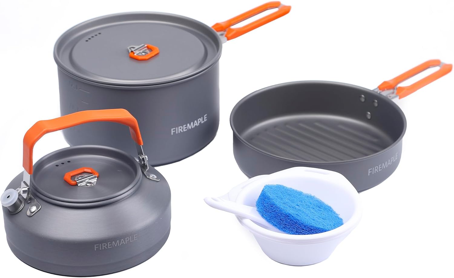 Fire-Maple Feast Outdoor Camping Cookware, Pot and Pan Set Stackable Kit