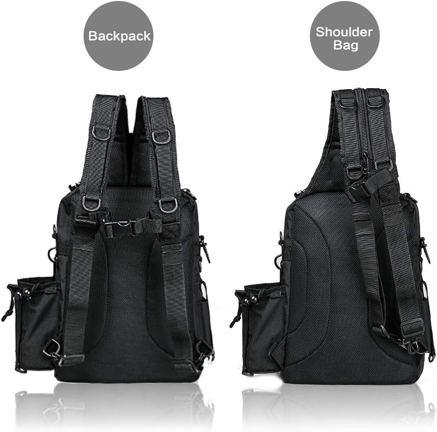 BLISSWILL Outdoor Tackle Bag - Large Water-Resistant Fishing Backpack