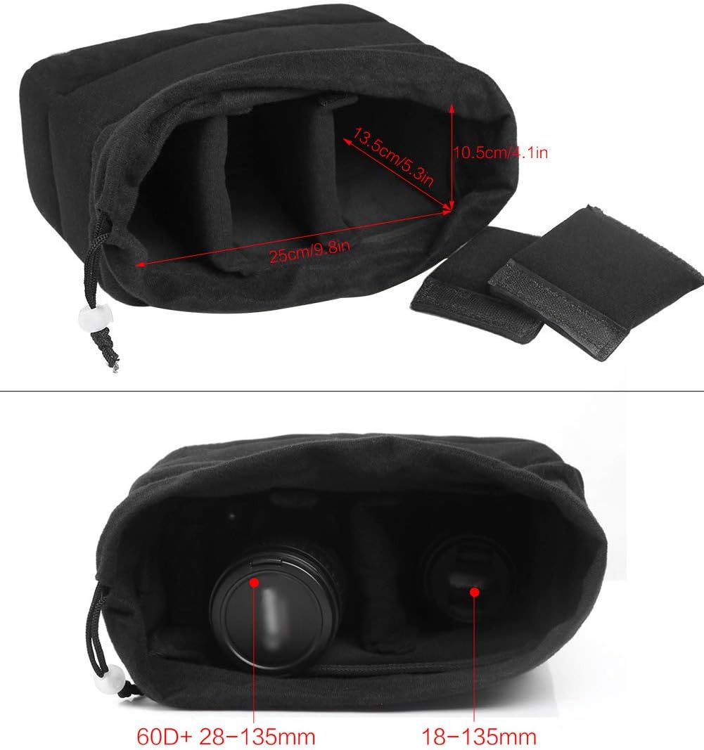 Koolertron Shockproof Camera Bag Insert with Adjustable Dividers