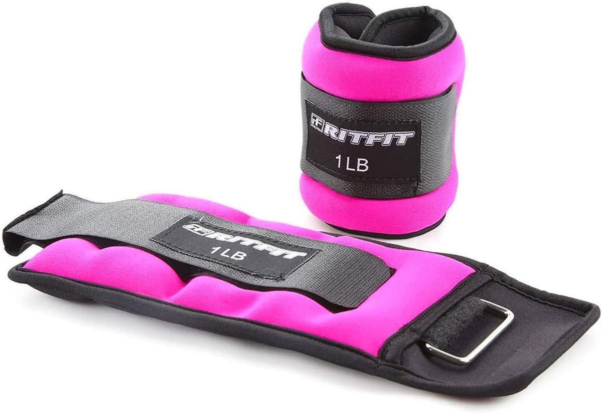 RitFit Adjustable Ankle Weights for Women & Men