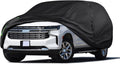 16-Layer 600D Heavy Duty Universal Full Car Cover for Outdoor & Indoor Use - All Weather Sun UV Rain Snow Dust Proof, Waterproof Scratch Resistant, Fits SUVs Body Length 191"-200"/15.9-16.6 ft