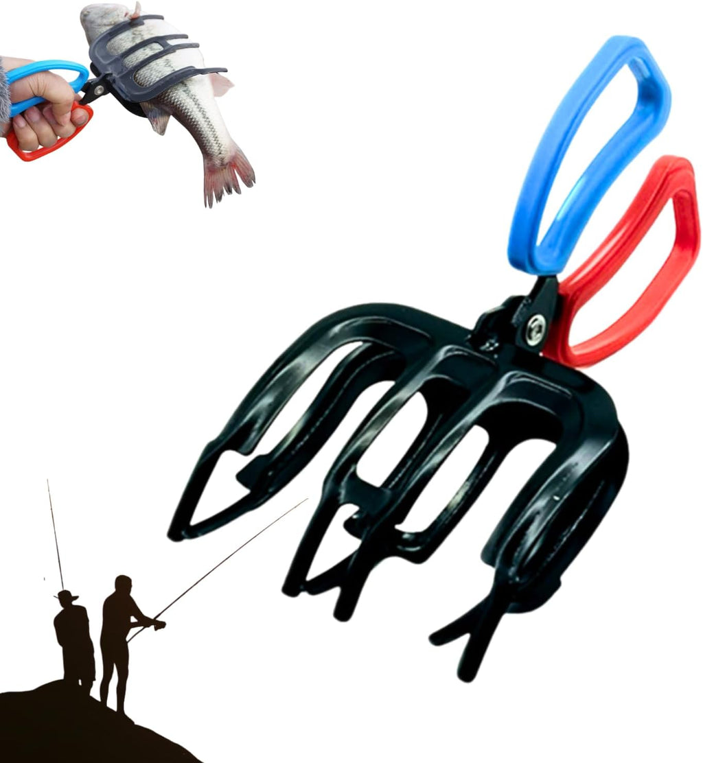 3 Claw Fish Gripper, Metal Fishing Pliers Gripper Catch Fish Control Clamp, Must Have Fishing Pliers Control Tool Fishing Accessories for Most Freshwater Fish Grip Tackle Holder