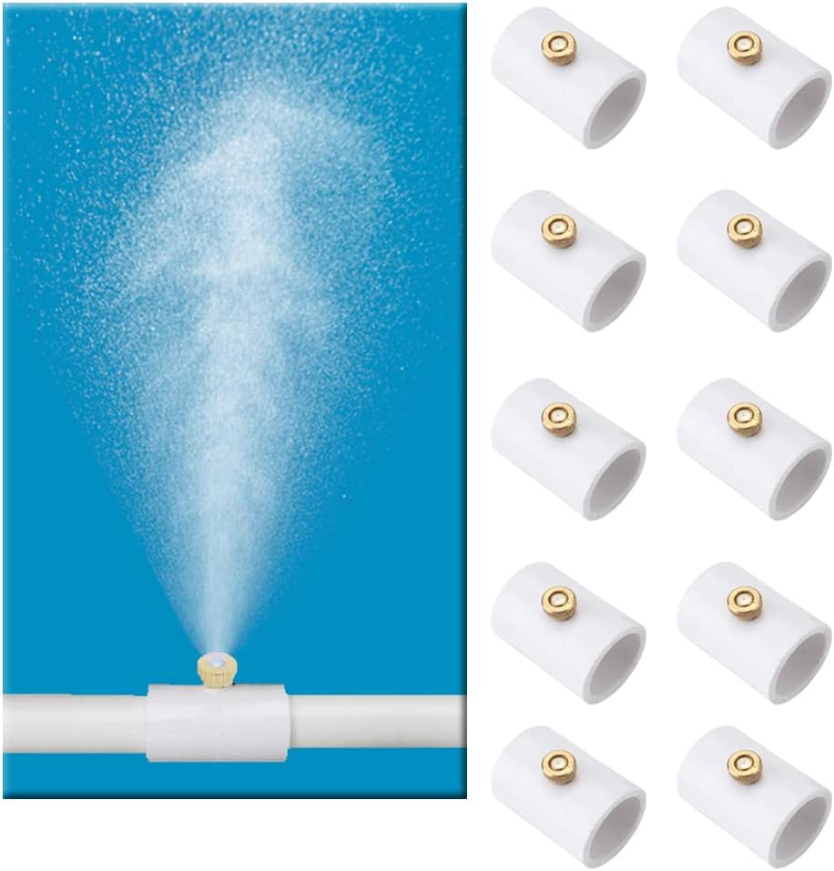 H&G lifestyles 1/2 Inch PVC Mist Nozzle Misting System for Patio