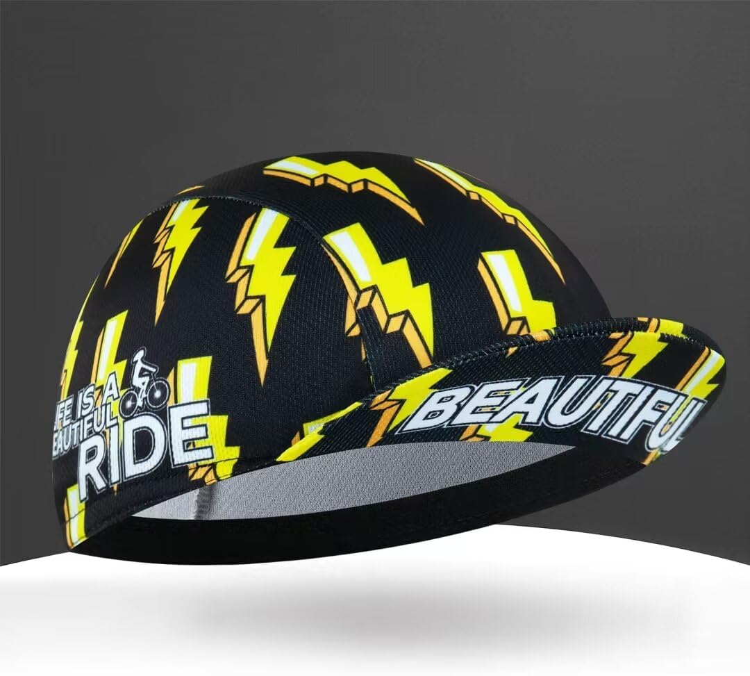 Cycling Cap for Man and Woman Cycling Hat Under Helmet-Polyester Breathable Sweat Absorbent