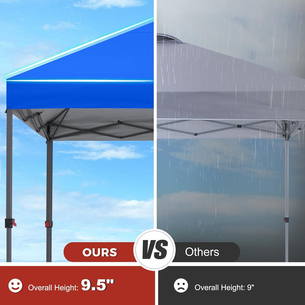 ABCCANOPY 10x10 Pop Up Canopy Tent with Storage Sidewall, Royal Blue