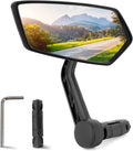 Arkham Bike Mirror for 0.59-0.65" Diameter Handlebar HD Bar End Bicycle Mirror Thickened Auto-Grade Glass for Handlebar Rearview Mirror Essential Bike Tool for Bicyclists E-Bike (Left)