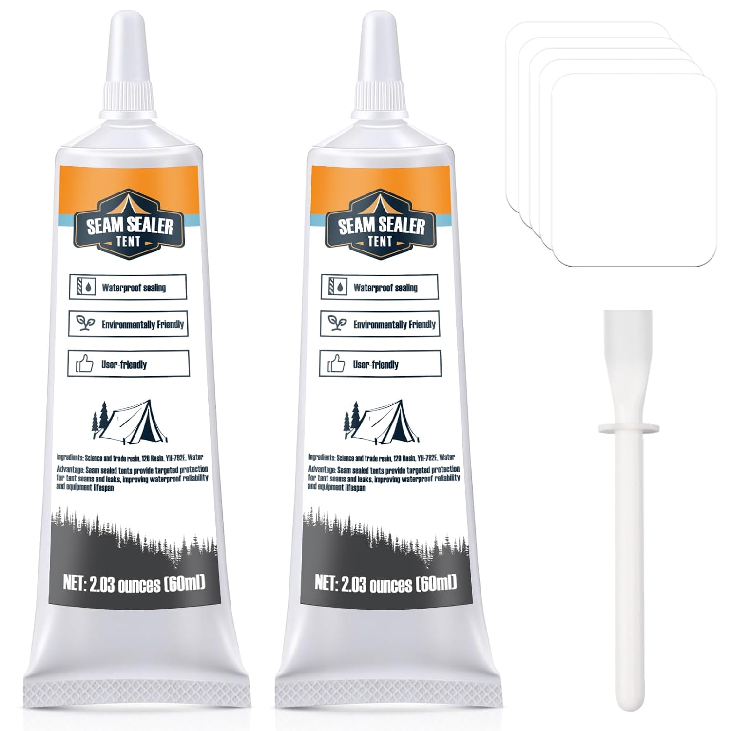Tent Seam Sealer 120ml, No Sew Solution Waterproof Fast Cure ﻿