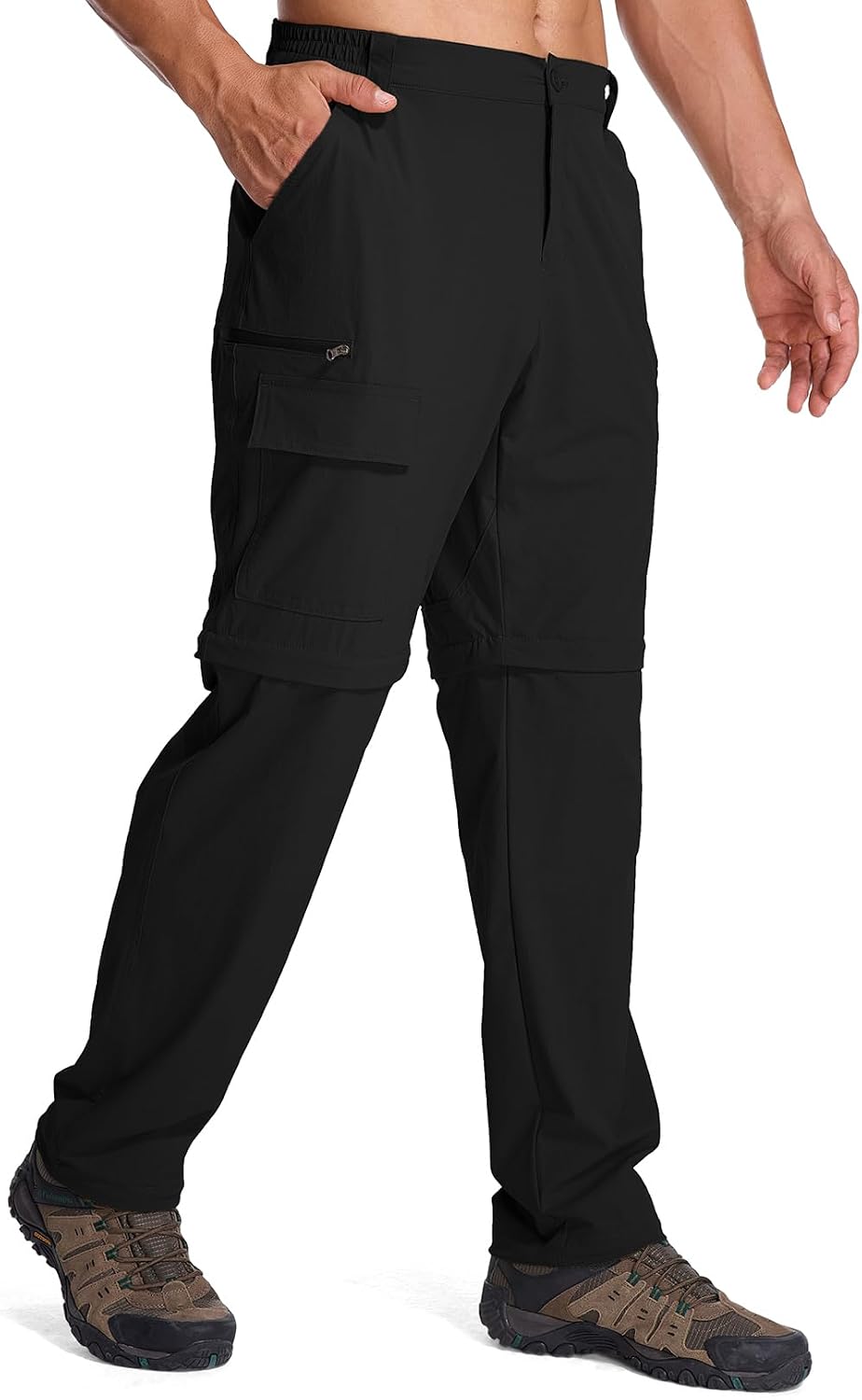 Mens Hiking Pants Cargo Safari Pants for Men Zip Off Outdoor Convertible