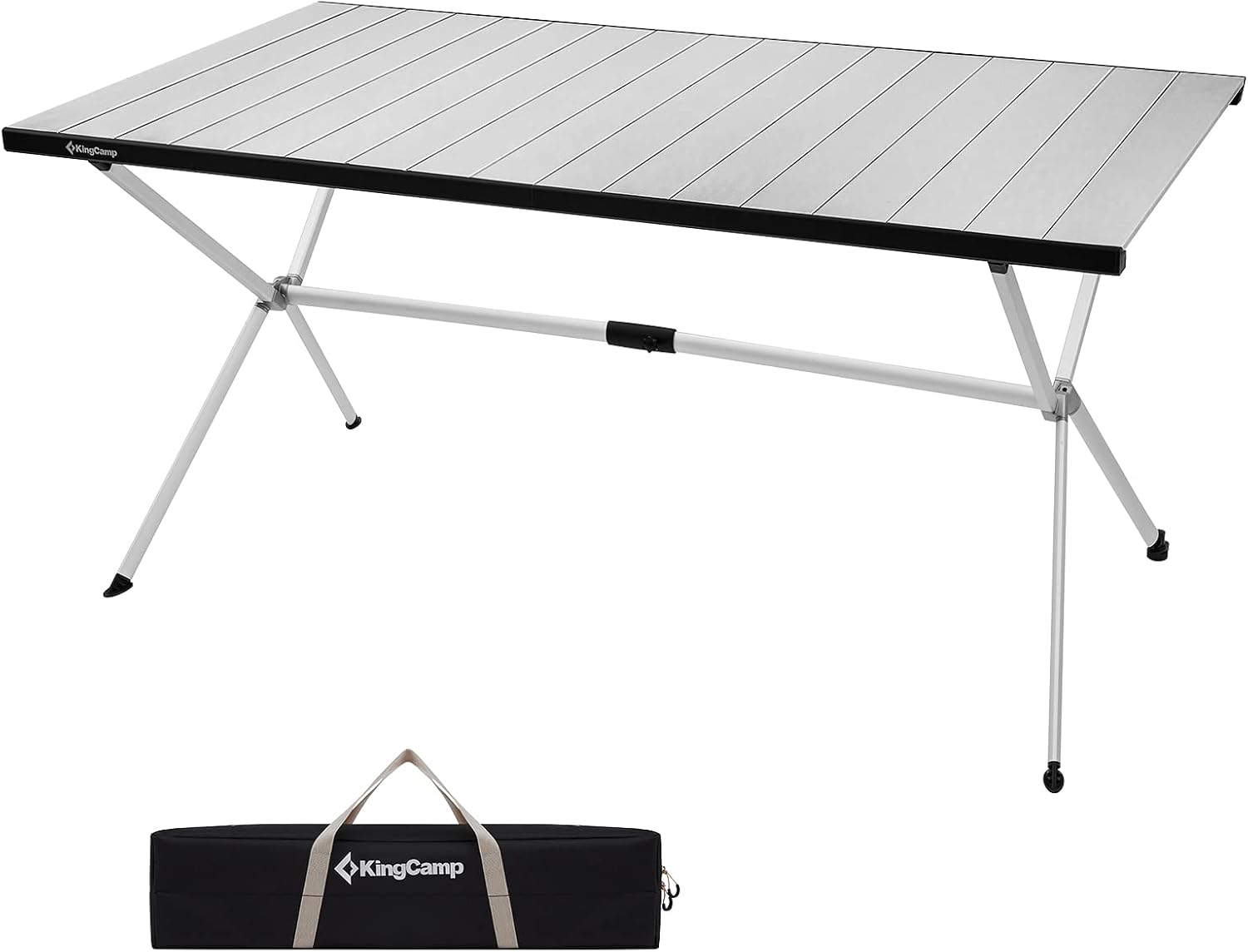 KingCamp Large 47" Folding Camping Table, Lightweight Outdoor Table 176 Lbs