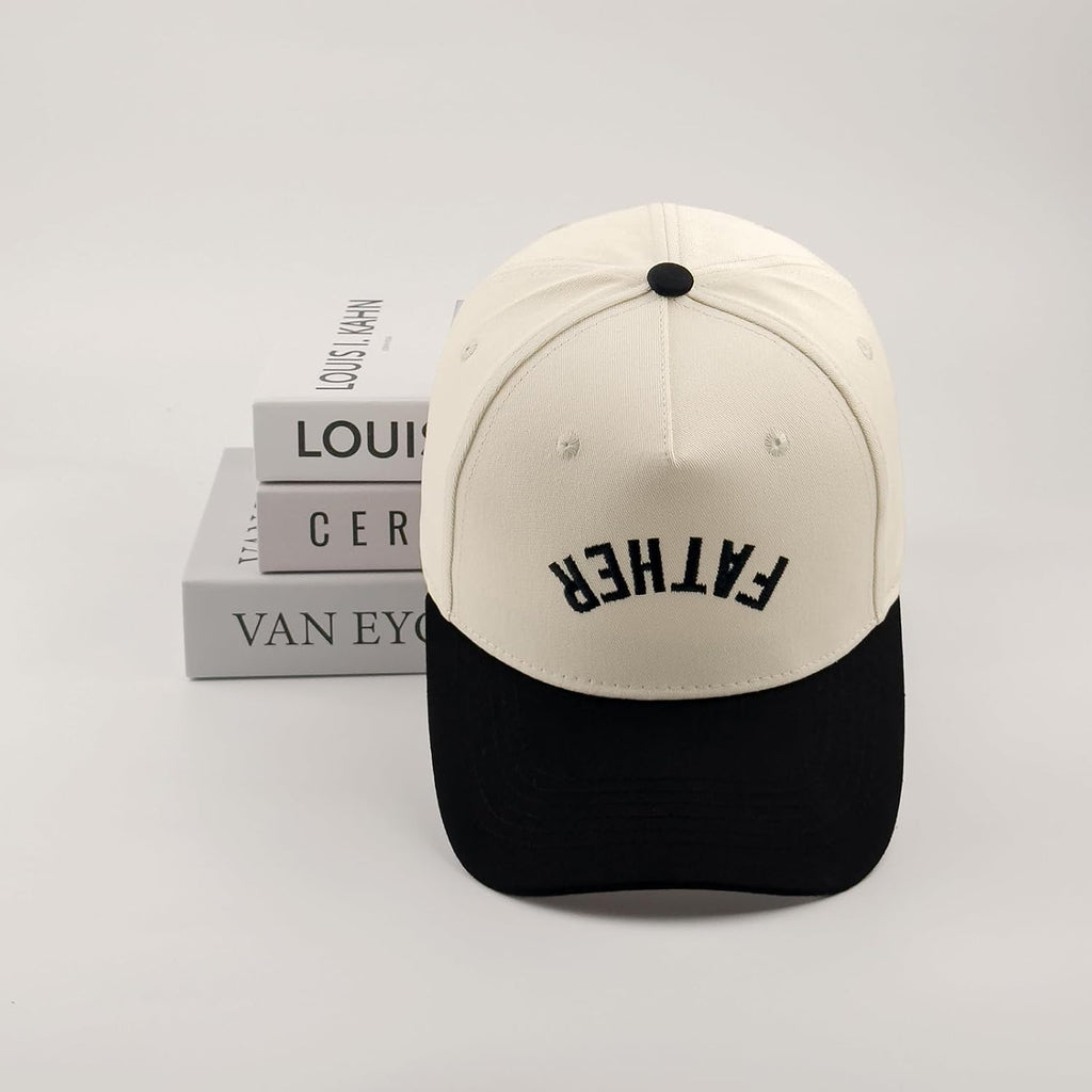Embroidered Boy Girl Dad Mom Two-Tone Baseball Cap, Classic Dad Hat for Men Women His Her, Family Theme Gift Ideas