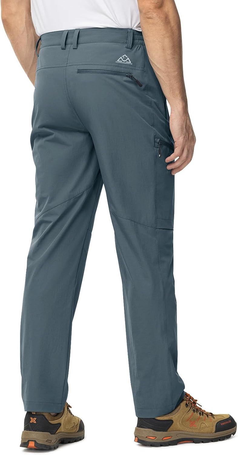 TBMPOY Mens Hiking Pants Lightweight Water Resistant Travel Outdoor Fishing