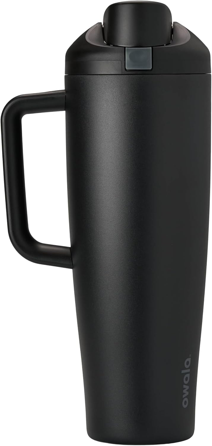 Owala FreeSip Tumbler Stainless Steel Water Bottle 40 oz Angel Food Cake