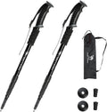 CAMEL CROWN Trekking Poles 2 Pack, Lightweight Hiking Poles for Men Women, 20-43in Adjustable Walking Sticks with Tungsten Carbide Tip & Shock-Absorbing PVC Grip, Backpacking Camping
