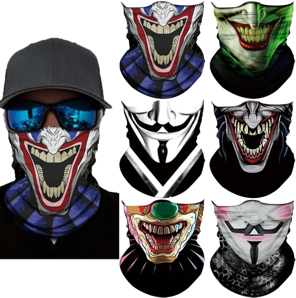 Neck Gaiter Mask,UV Protection Bandana Gator Face Cover Covering Mask,Tube Scarf,Neck Warmer Balaclava,Headband