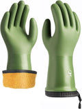 toolant 100% Waterproof Winter Work Gloves with Grip, Fleece Lined
