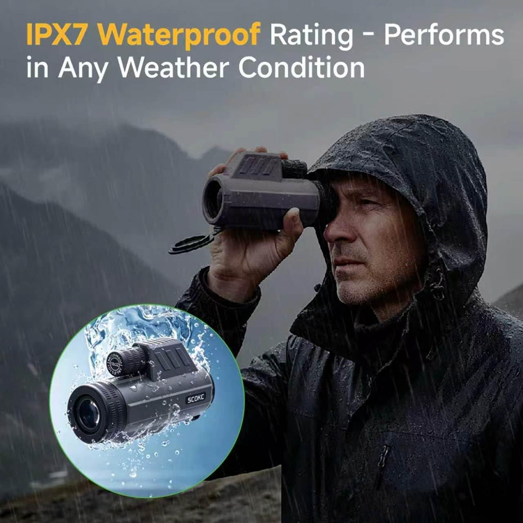 12x32 Monocular Telescope,Compact Waterproof Fogproof for Bird Watching