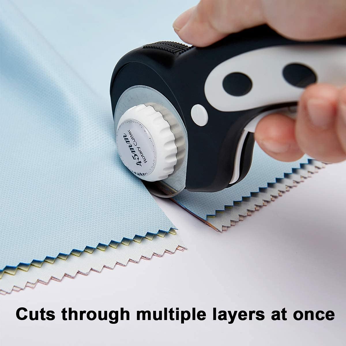 HEADLEY TOOLS 45mm Rotary Cutter Blades 15 Pack Fits Olfa, Fiskars, Replacement Rotary Blade for Arts Crafts Quilting Scrapbooking Sewing, Sharp and Durable