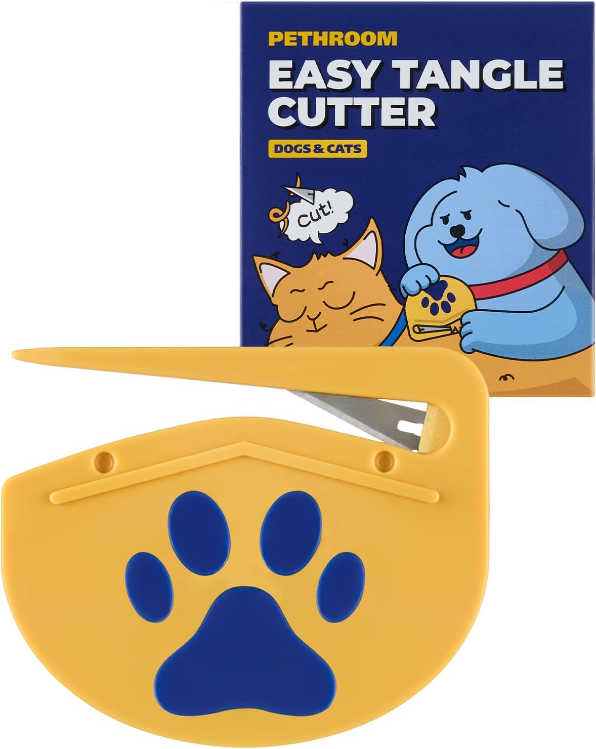 PETHROOM Easy Tangle Cutter for Dogs & Cats, Professional Dematting Tool