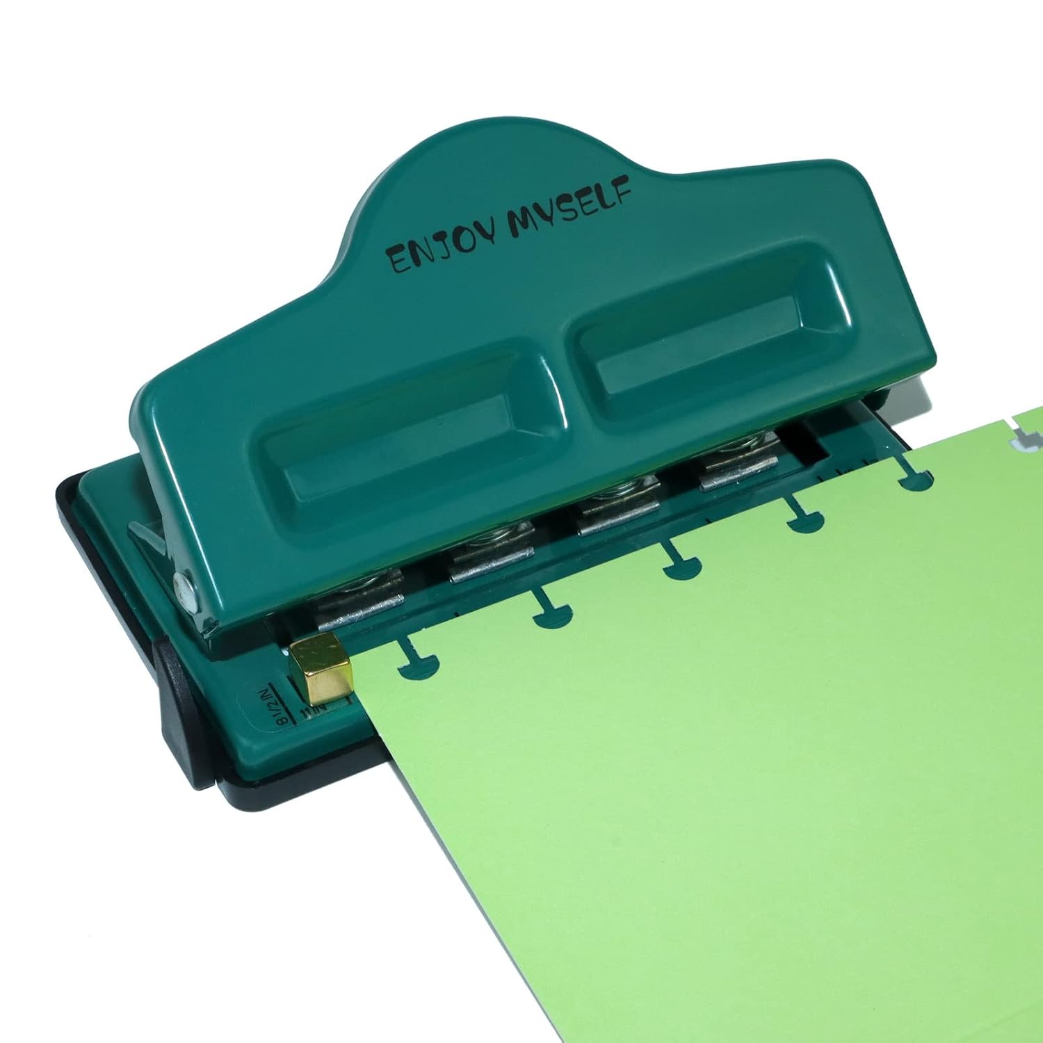 Mushroom Discbound Hole Punch, 4 Holes Mushroom Paper Puncher for Disc Bound Planner (Lake Blue)