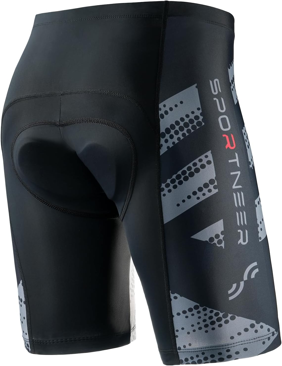 Sportneer Padded Bike Shorts for Men 4D Padding Mens Bicycle Cycling Biking Shorts UPF 50+ Breathable