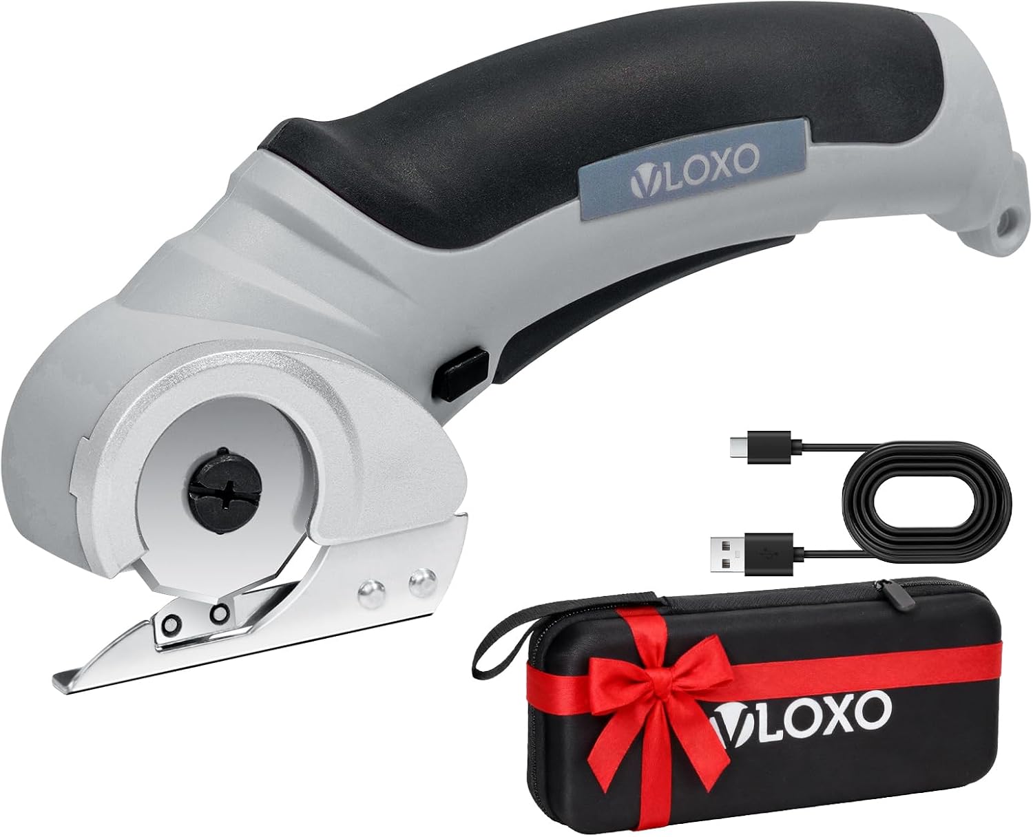 VLOXO Cordless Electric Scissors 4.2V Cardboard Cutter with Safety Lock