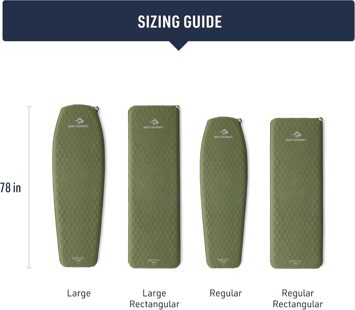 Sea to Summit Camp Plus SI Sleeping Mat, Rectangular/Regular