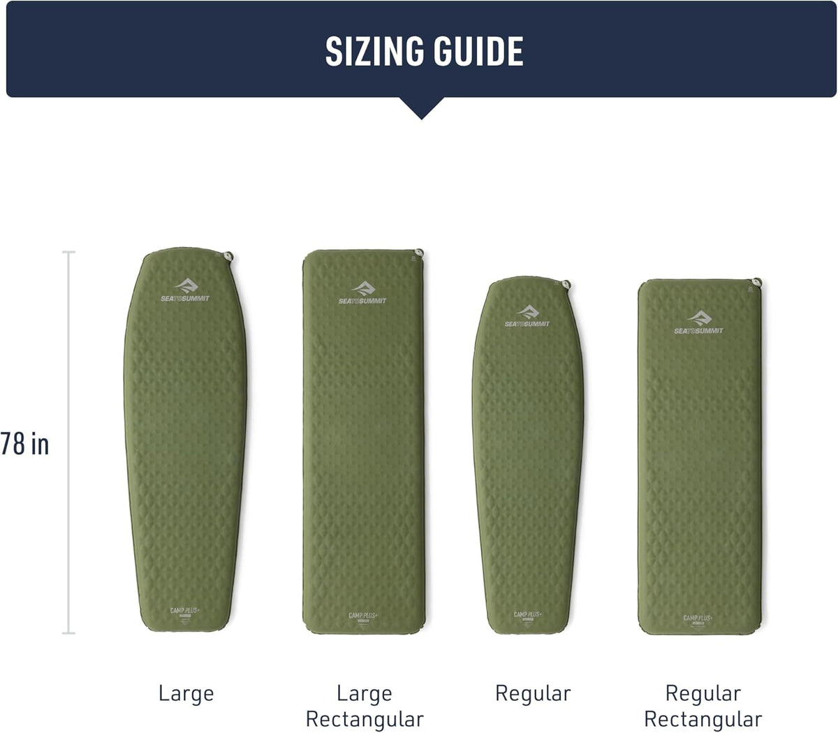 Sea to Summit Camp Plus SI Sleeping Mat, Rectangular/Large