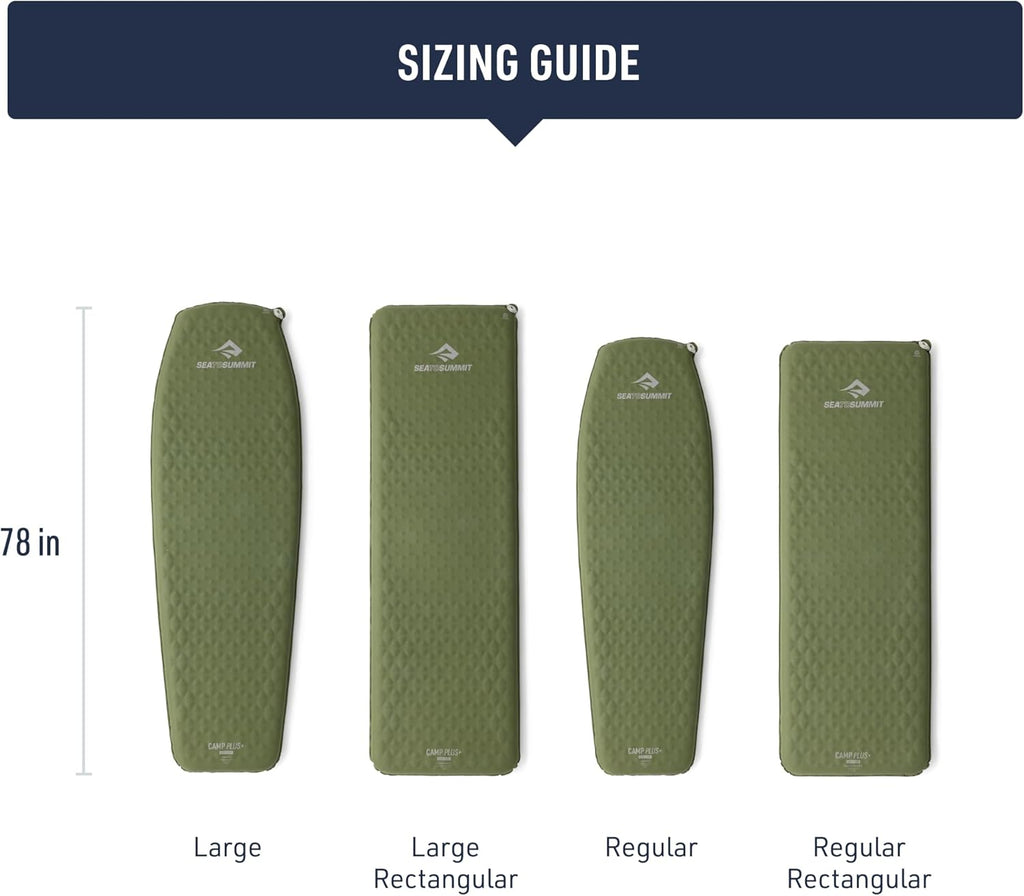 Sea to Summit Camp Plus SI Sleeping Mat, Tapered Regular