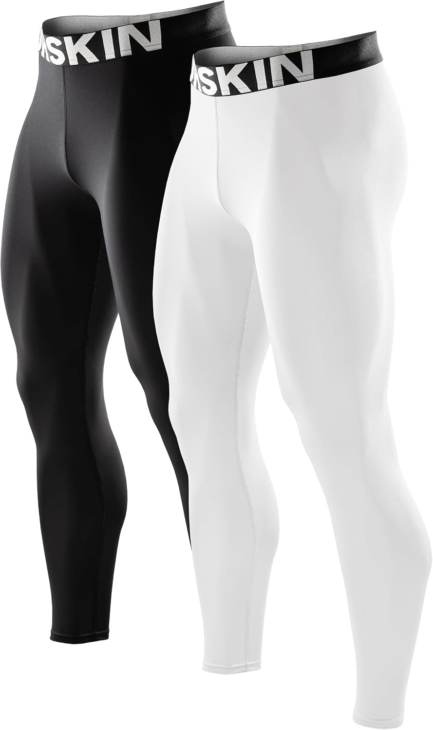 DRSKIN Men’s Compression Pants (5/4/3 Pack) Quick Dry Tights Leggings Sports Baselayer Running Gym Workout