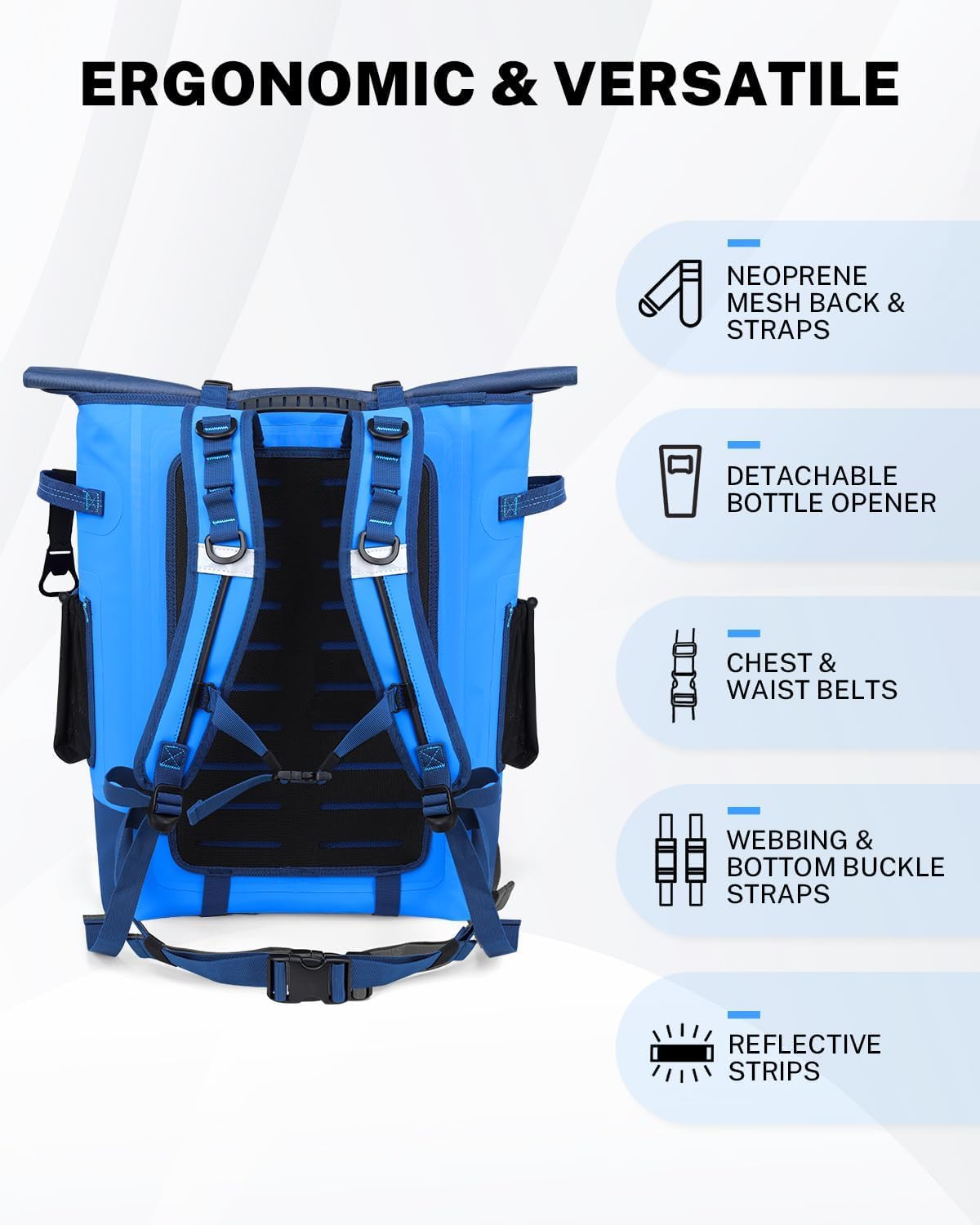 Gonex Cooler Backpack, 40 Can Insulated Soft Cooler Bag, Waterproof