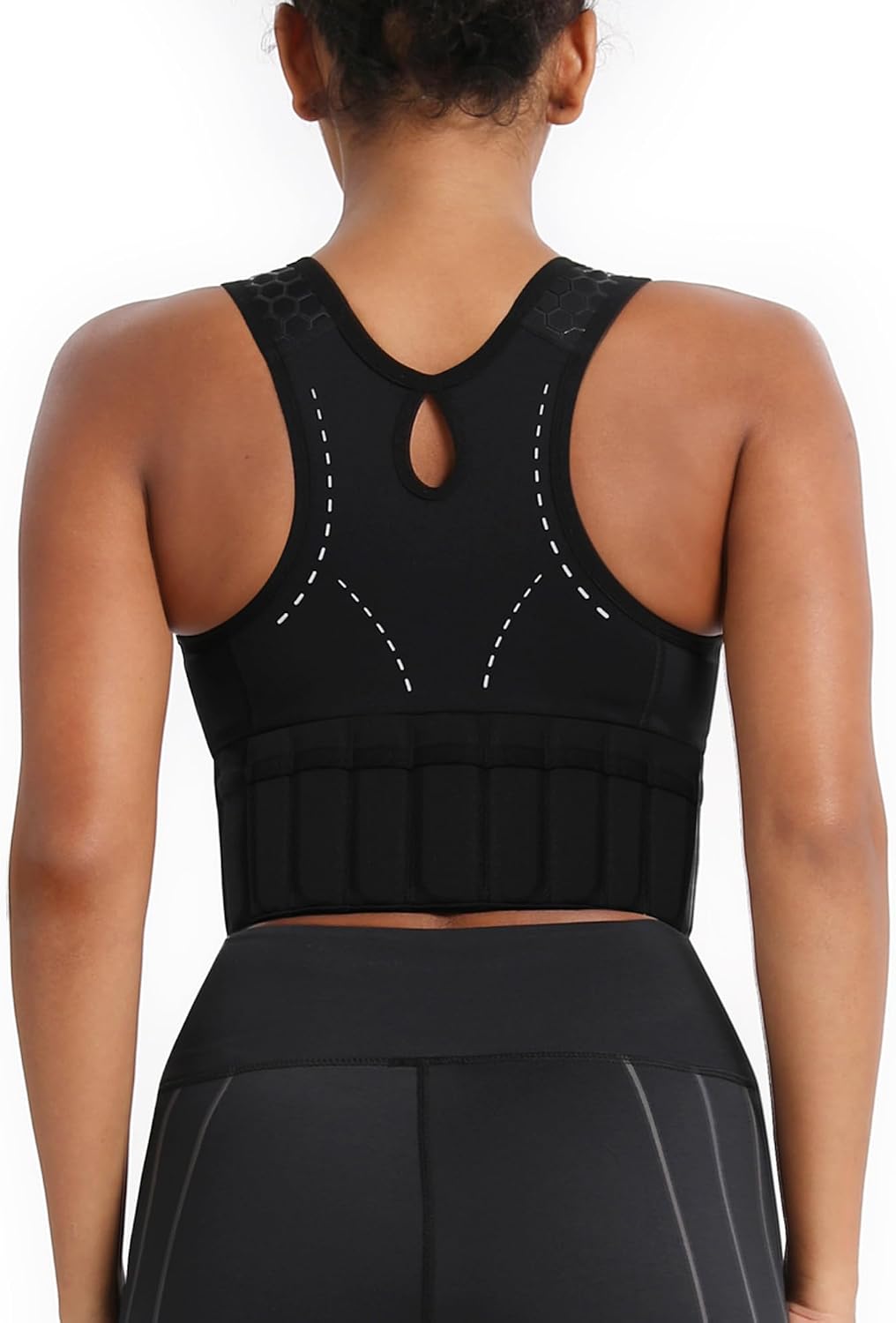Women's Weighted Vest – a sports bra that fuses fashion with added resistance, designed to increase exercise intensity and boost workout results. Ideal for running and walking.