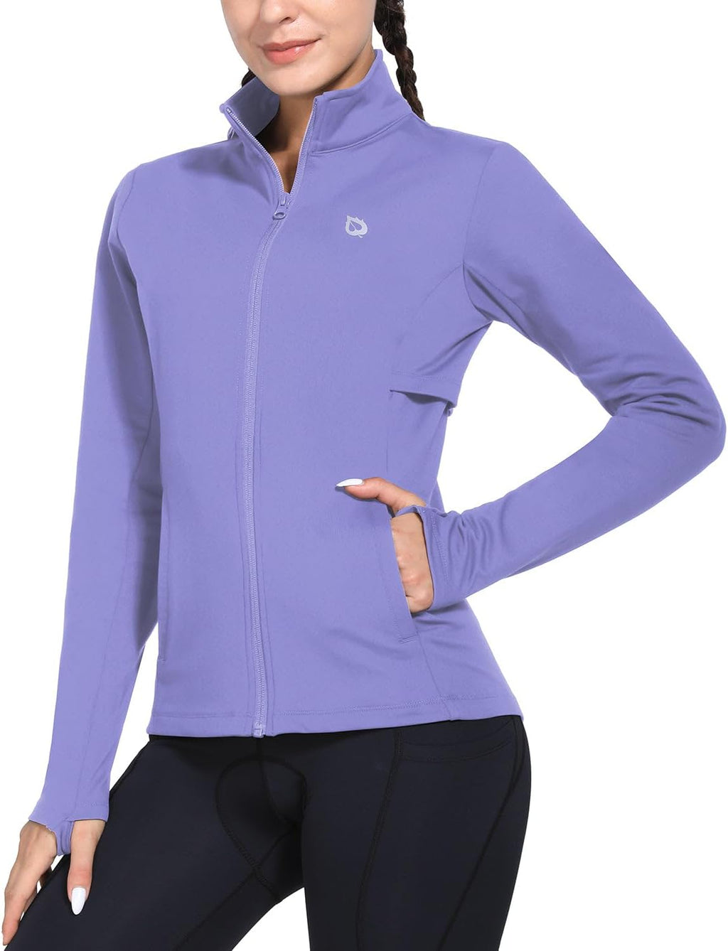 baleaf Women's Fleece Running Jacket Winter Gear Water Resistant Cycling