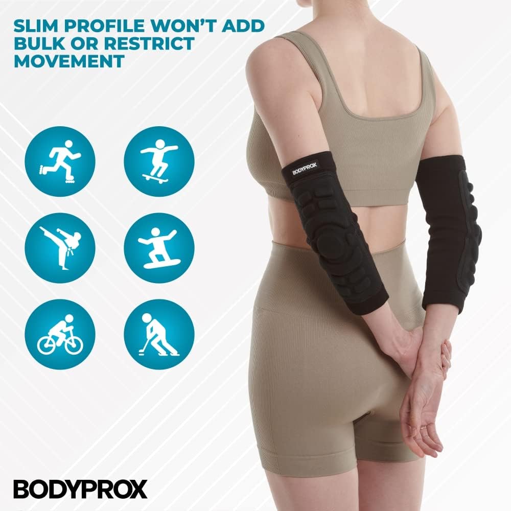 Bodyprox Elbow Protection Pads 1 Pair, Elbow Guard Sleeve
